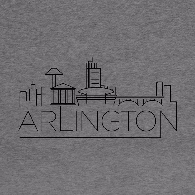 Arlington Minimal Skyline by kursatunsal